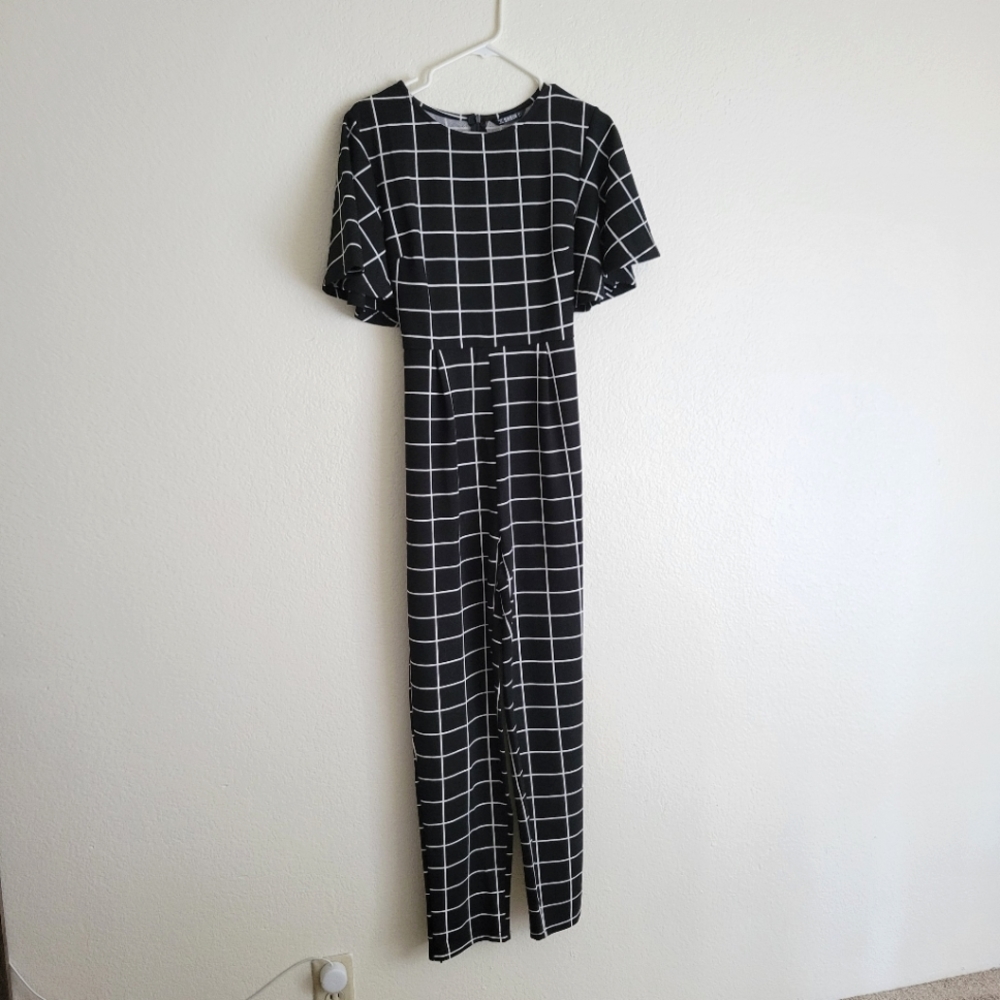 SHEIN Plaid Jumpsuit